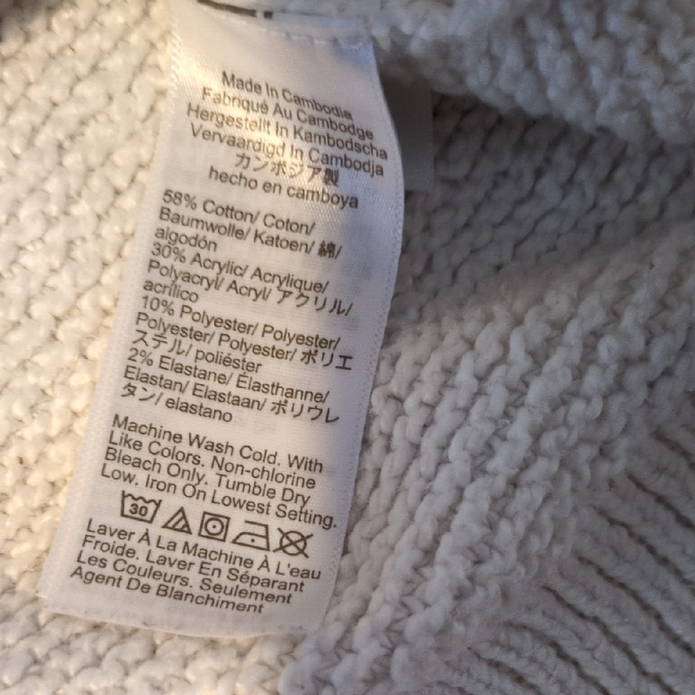 J. Crew Cream Turtleneck Sweater - Picture 4 of 6
